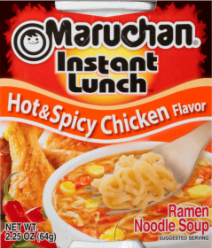 Maruchan Instant Lunch Hot & Spicy Chicken Flavor Ramen Noodles, 2.25 oz Shelf Stable Cup